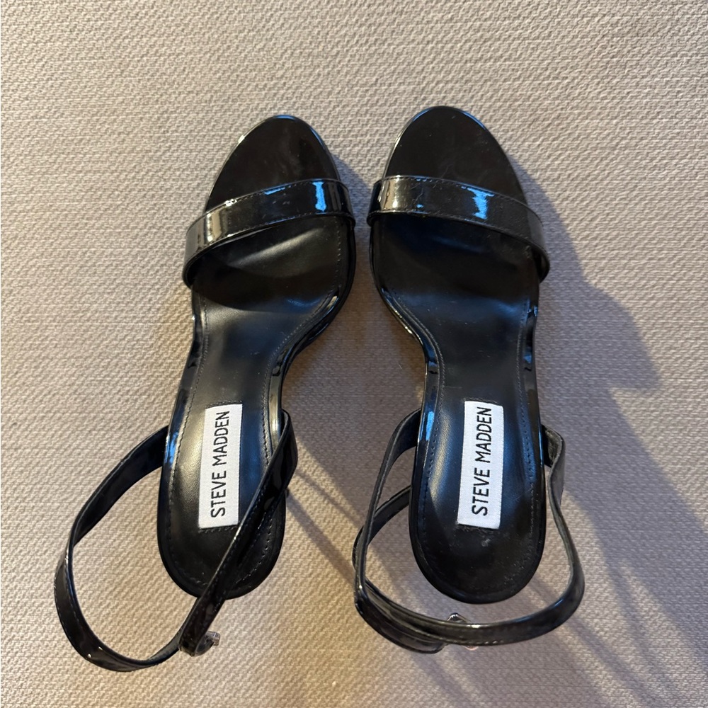 Steve Madden Glossy Black Heels